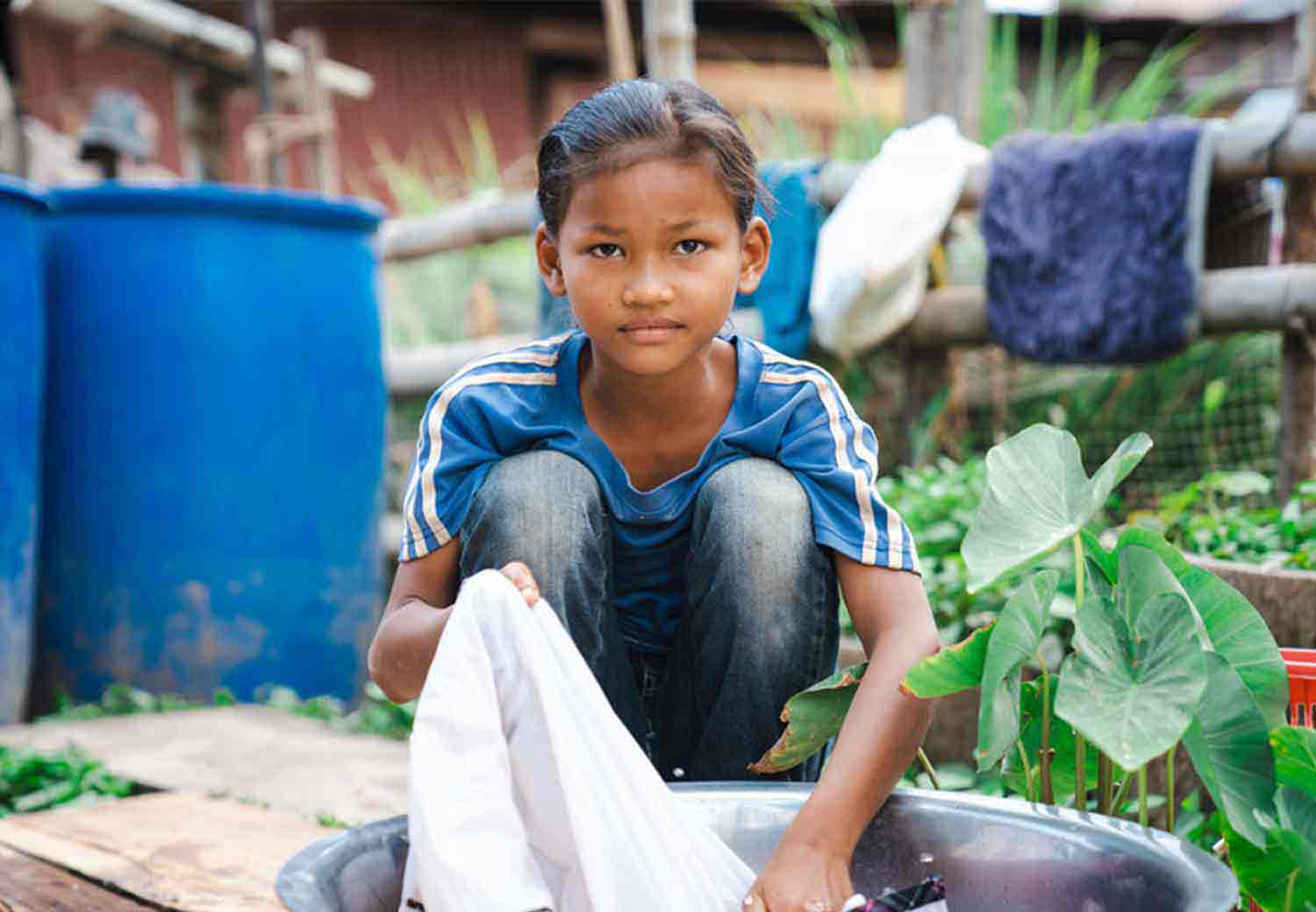 Barnearbeid er svært utbredt i land som Kambodsja