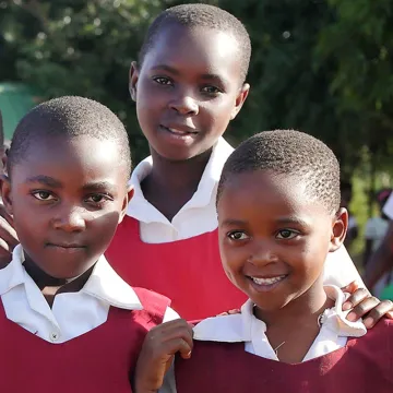 Skolejenter i Malawi