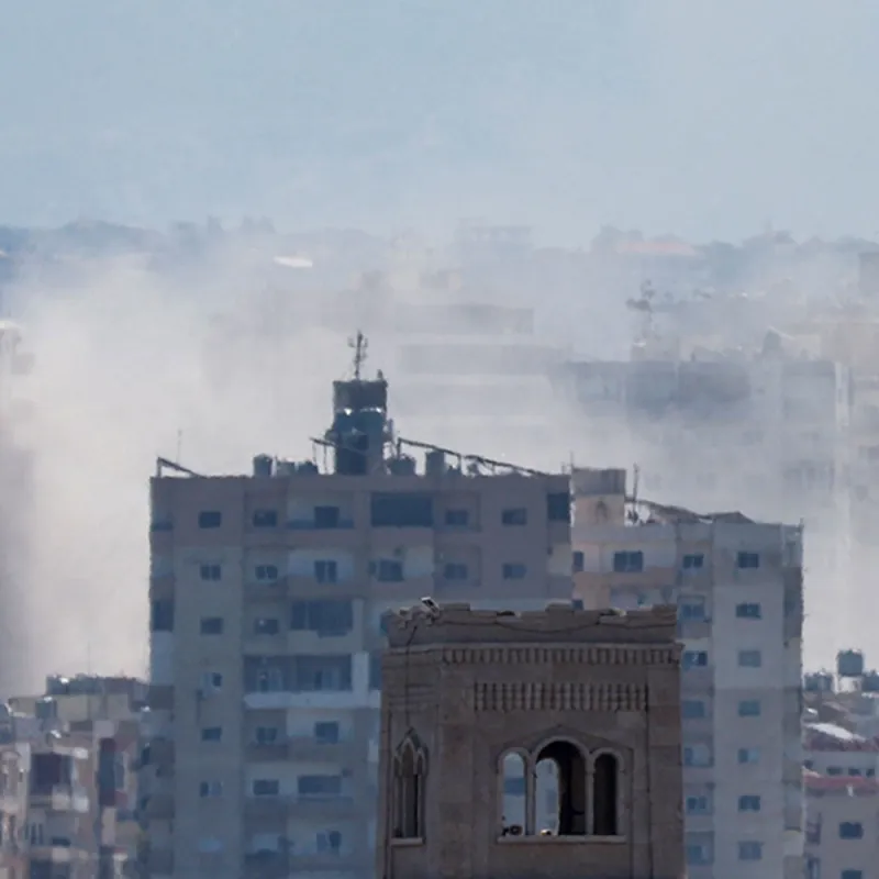 bilde av Libanon som er bombet